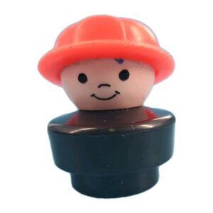Fisher Price Little People Chunky Figure Firefighter Fire Man Toy Vintage 1990